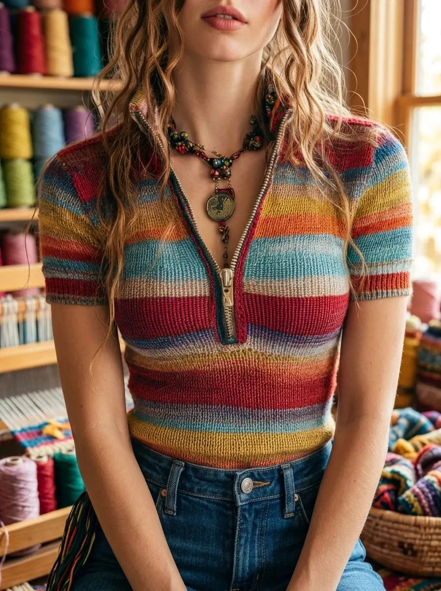 Blouse with soft knit – Smart Price