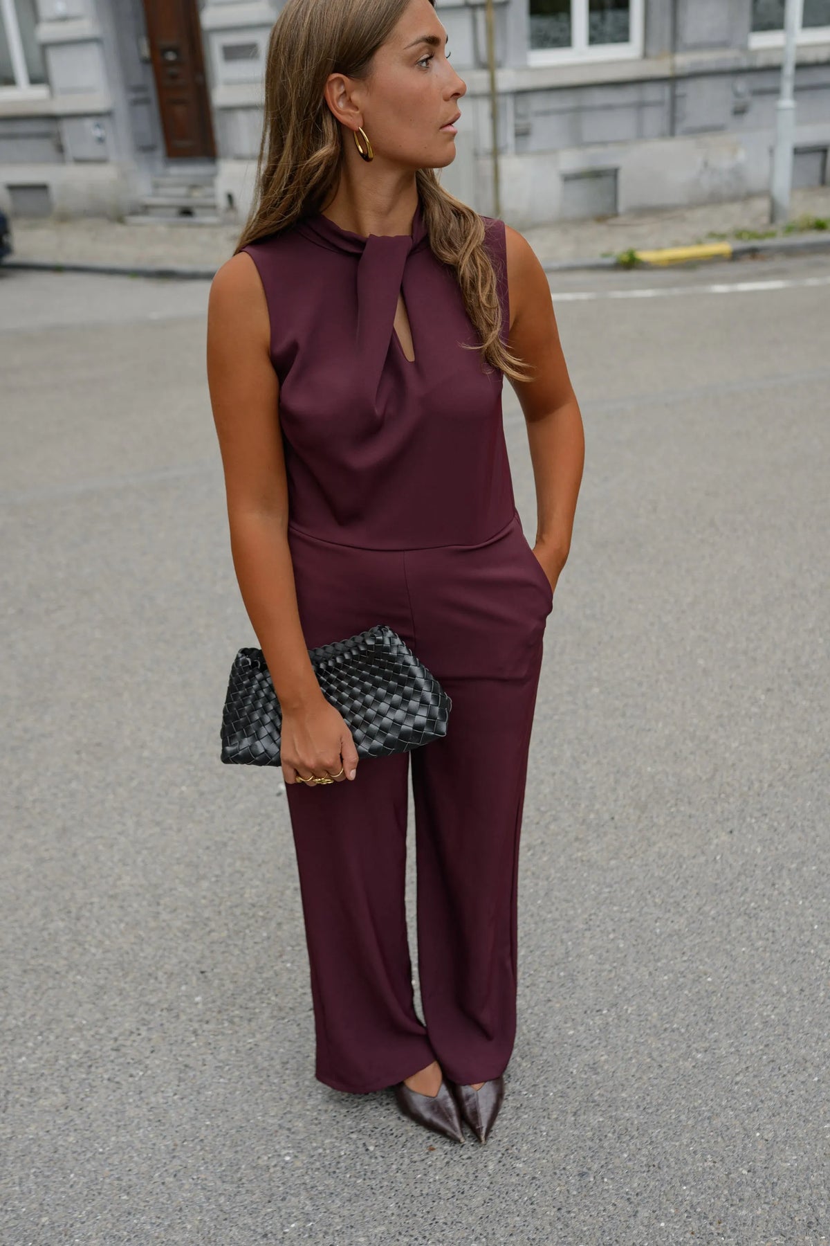 Burgundy Jess Jumpsuit