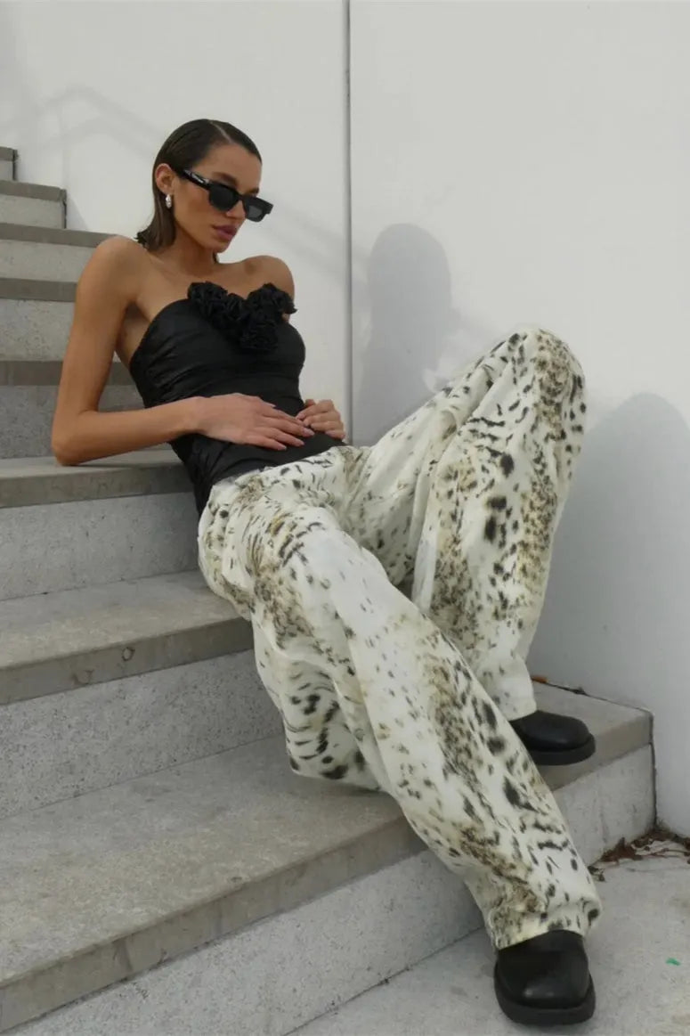 Casual Floor Length Denim Jeans
