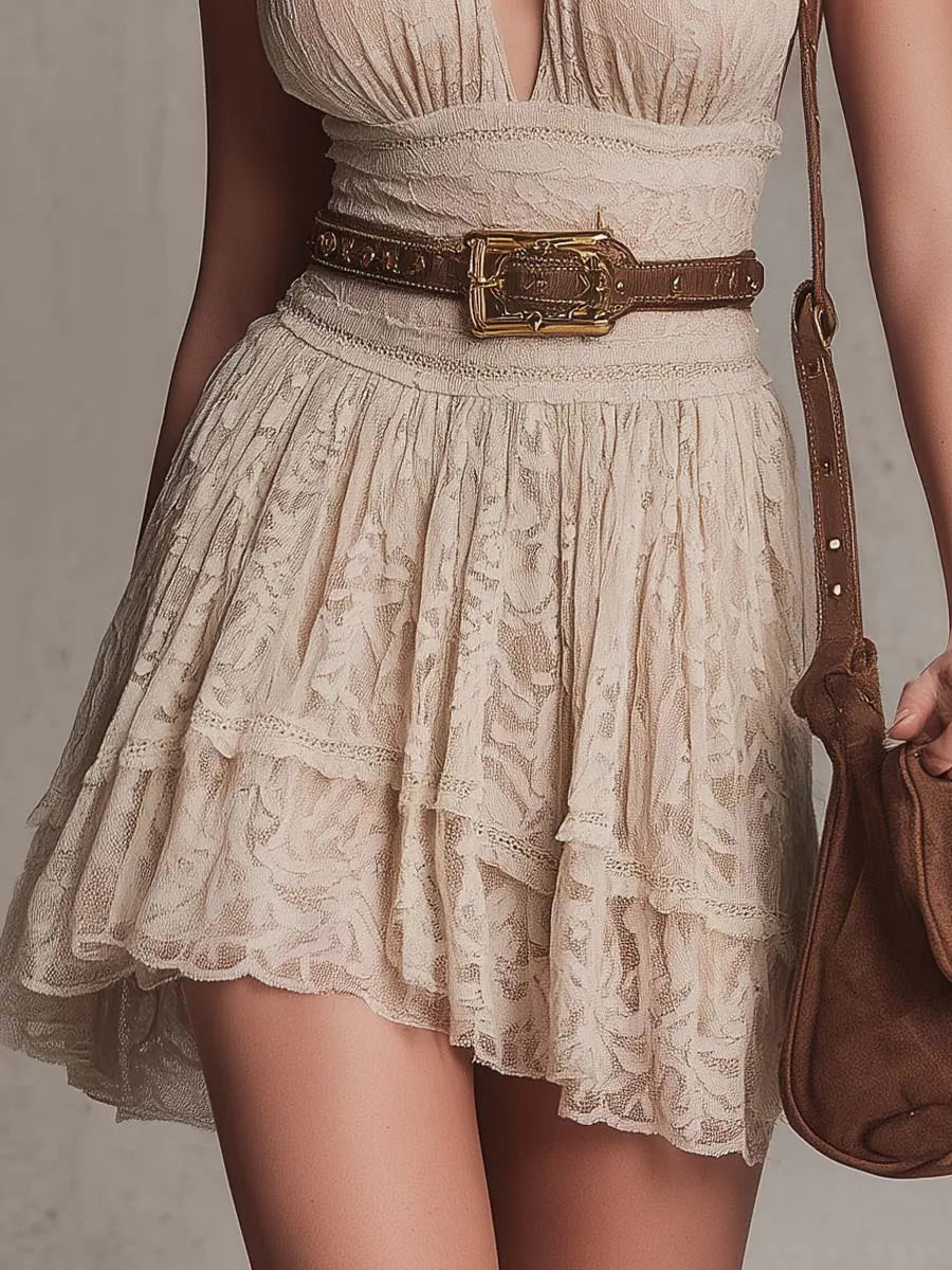 Retro Mini Dress in lace, Smart Price