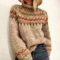 CLAIRE – NORDIC PATTERN KNIT SWEATER