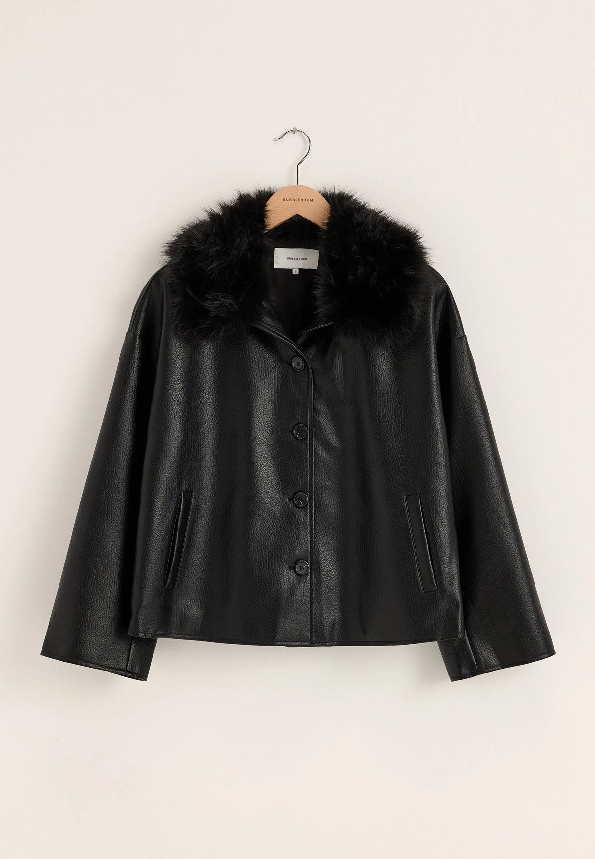 Fur Collar PU Jacket