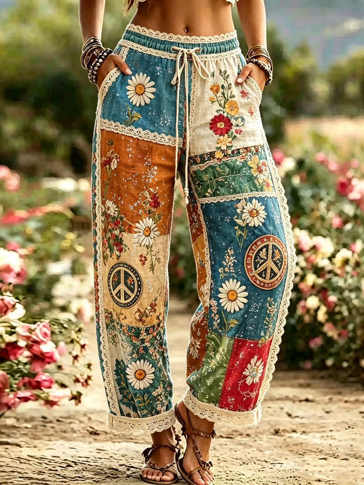 Retro Pants in linen, Smart Price