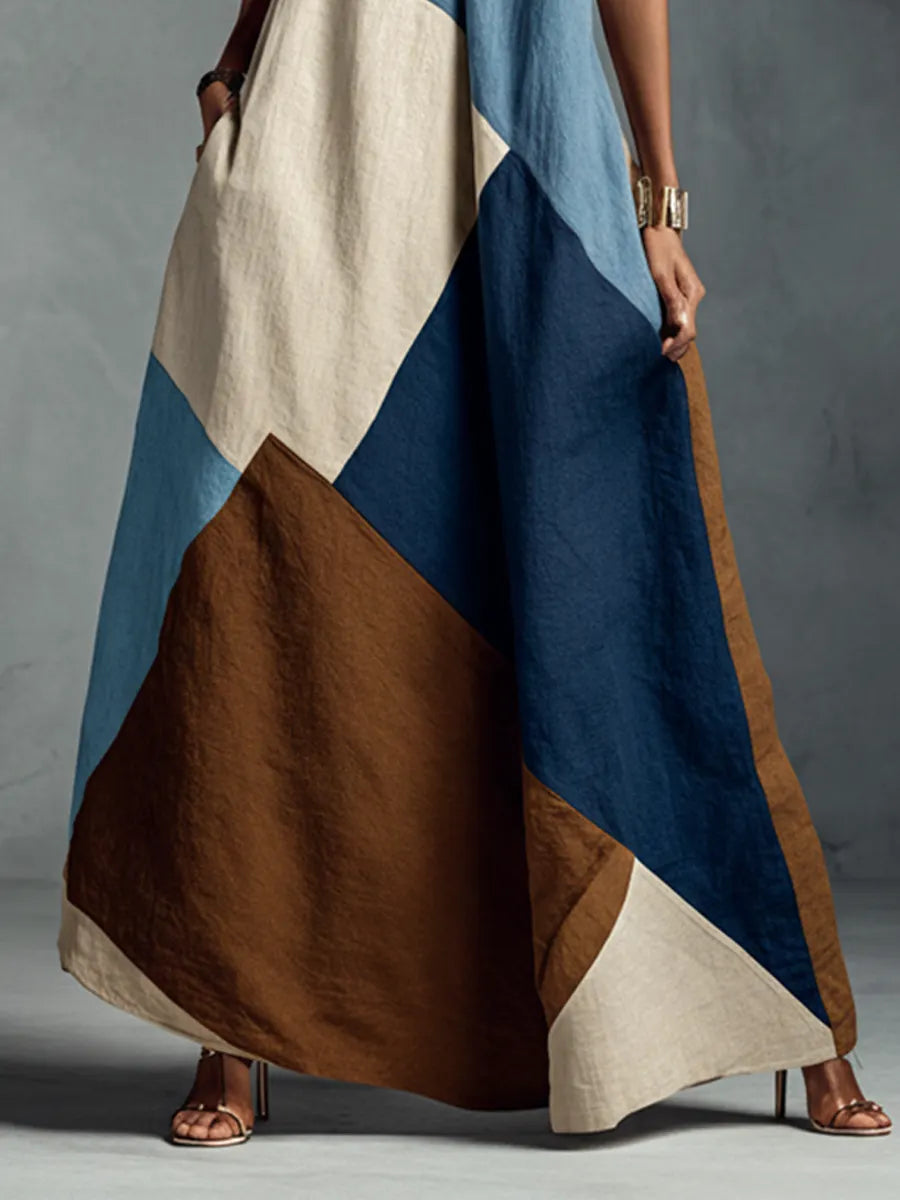 Bohemian Maxi Dress in linen, Best Value