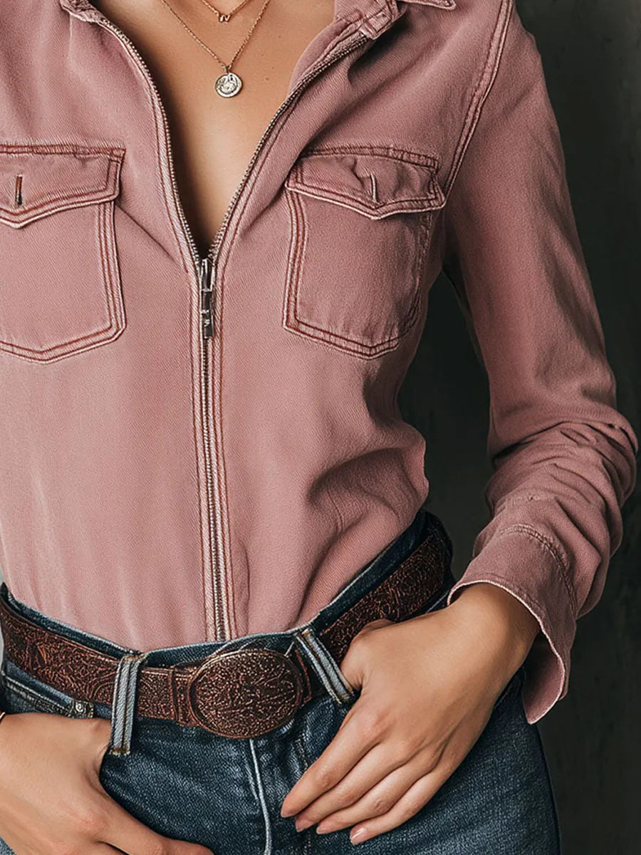 Retro Shirt in cotton, Premium Look