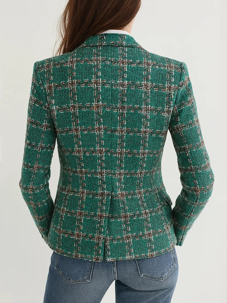 Vintage Plaid Blazer