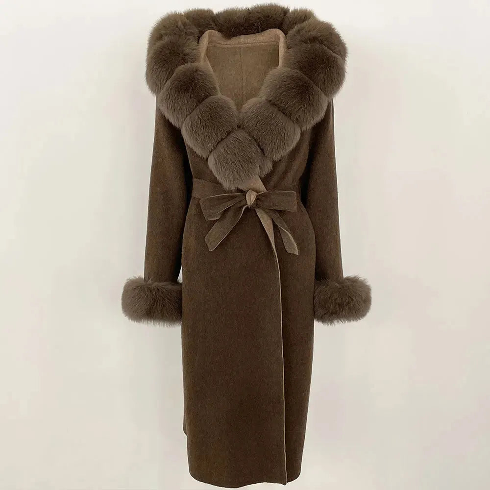Elegant Warm Wool Blend Overcoat
