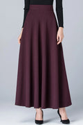 A line maxi polyester skirt women 6217
