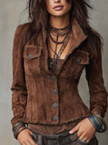 Chic Jacket in suede, Designer Aesthetic