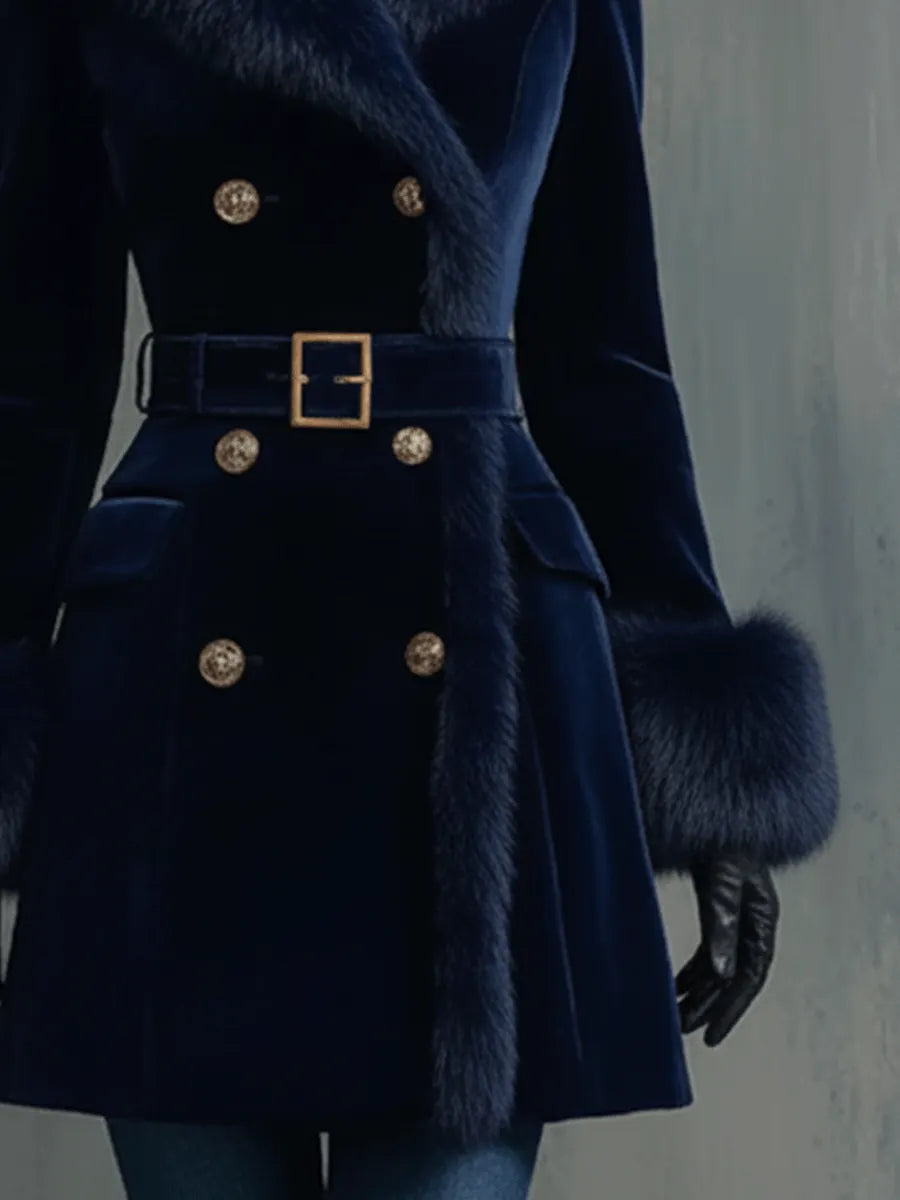 Coat with velvet – Smart Price
