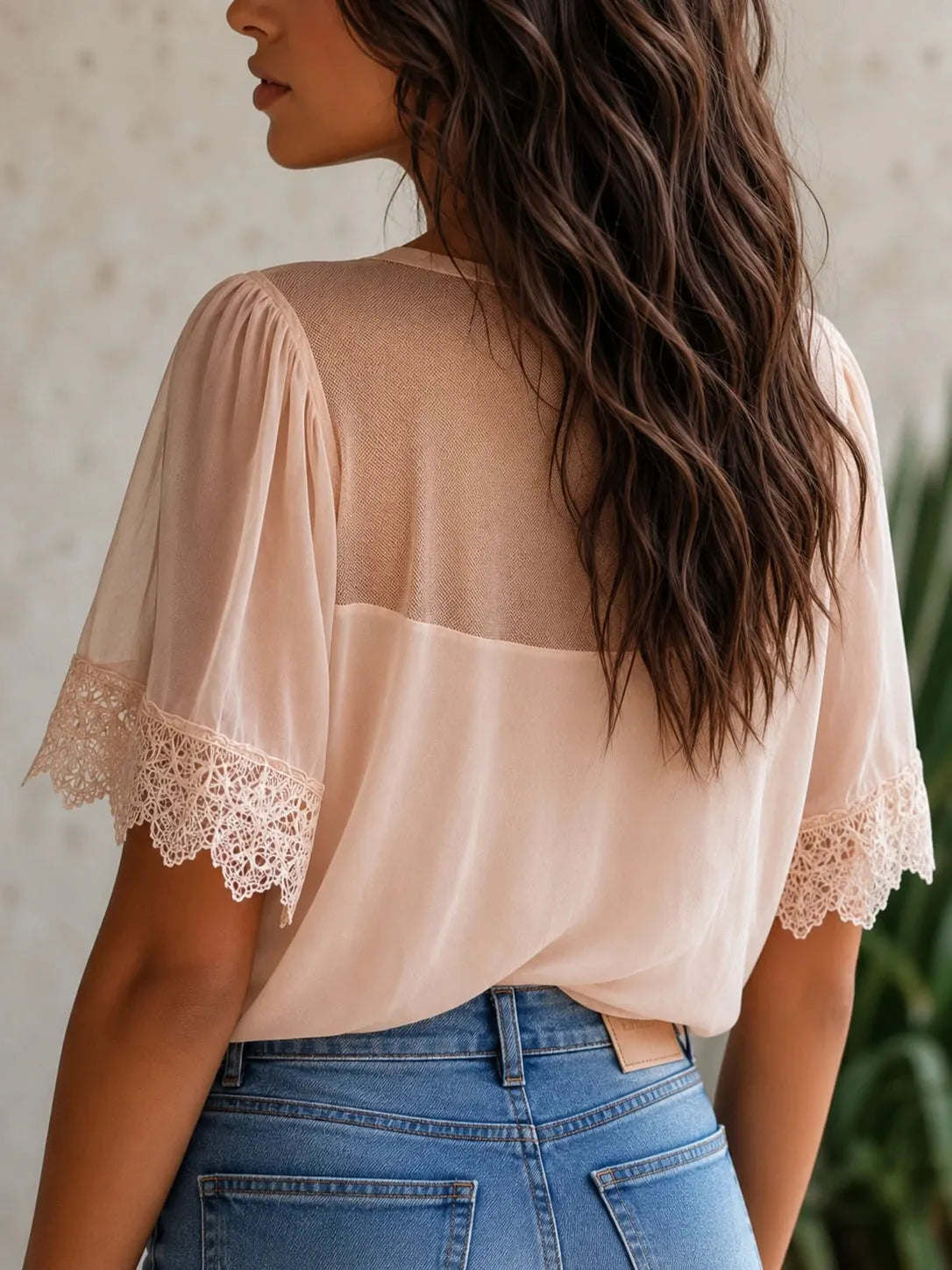 Boho Blouse in chiffon, Premium Look