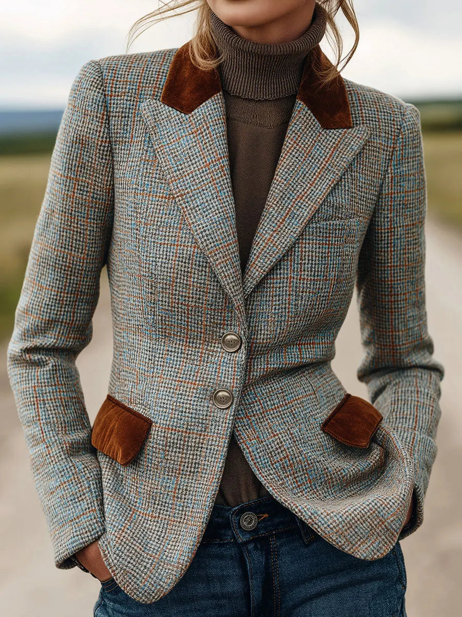 Blazer with velvet – Premium Look