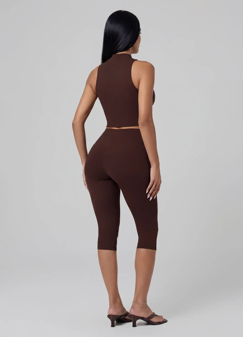 Flattering High-Waisted Sculpt Capri Leggings