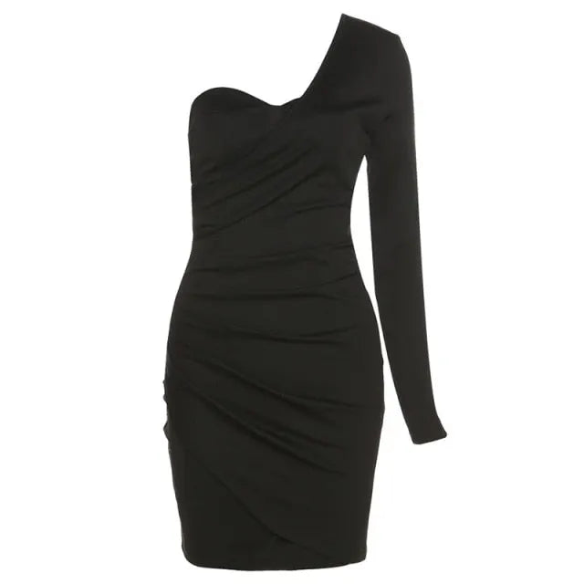 Long Sleeve Black Bodycon Party Dresses