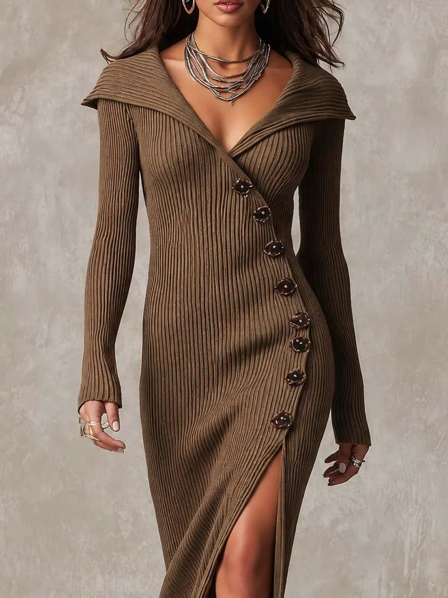 Midi Dress with soft knit – Affordable Luxury