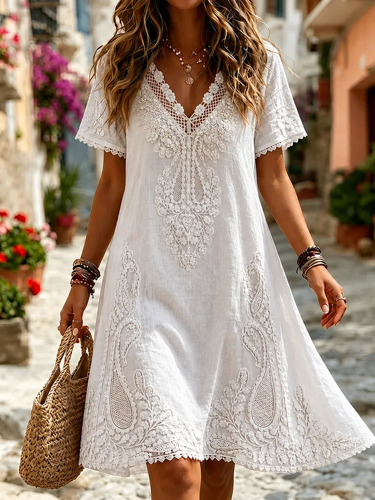 Vintage Midi Dress in premium, Designer Aesthetic