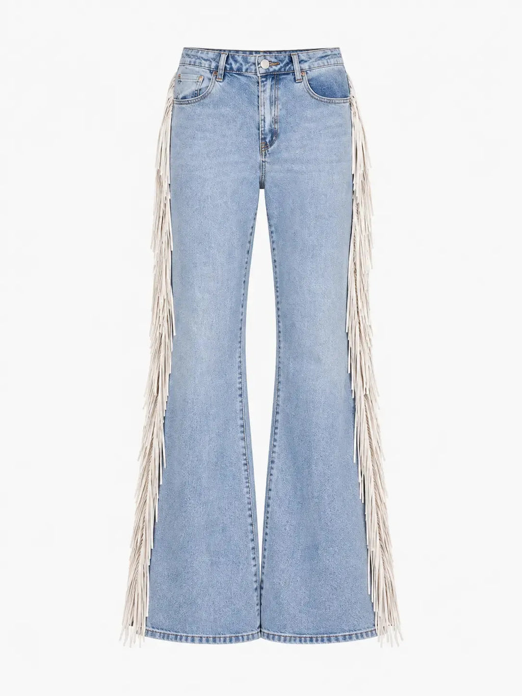 Western Fringe Flare Jeans
