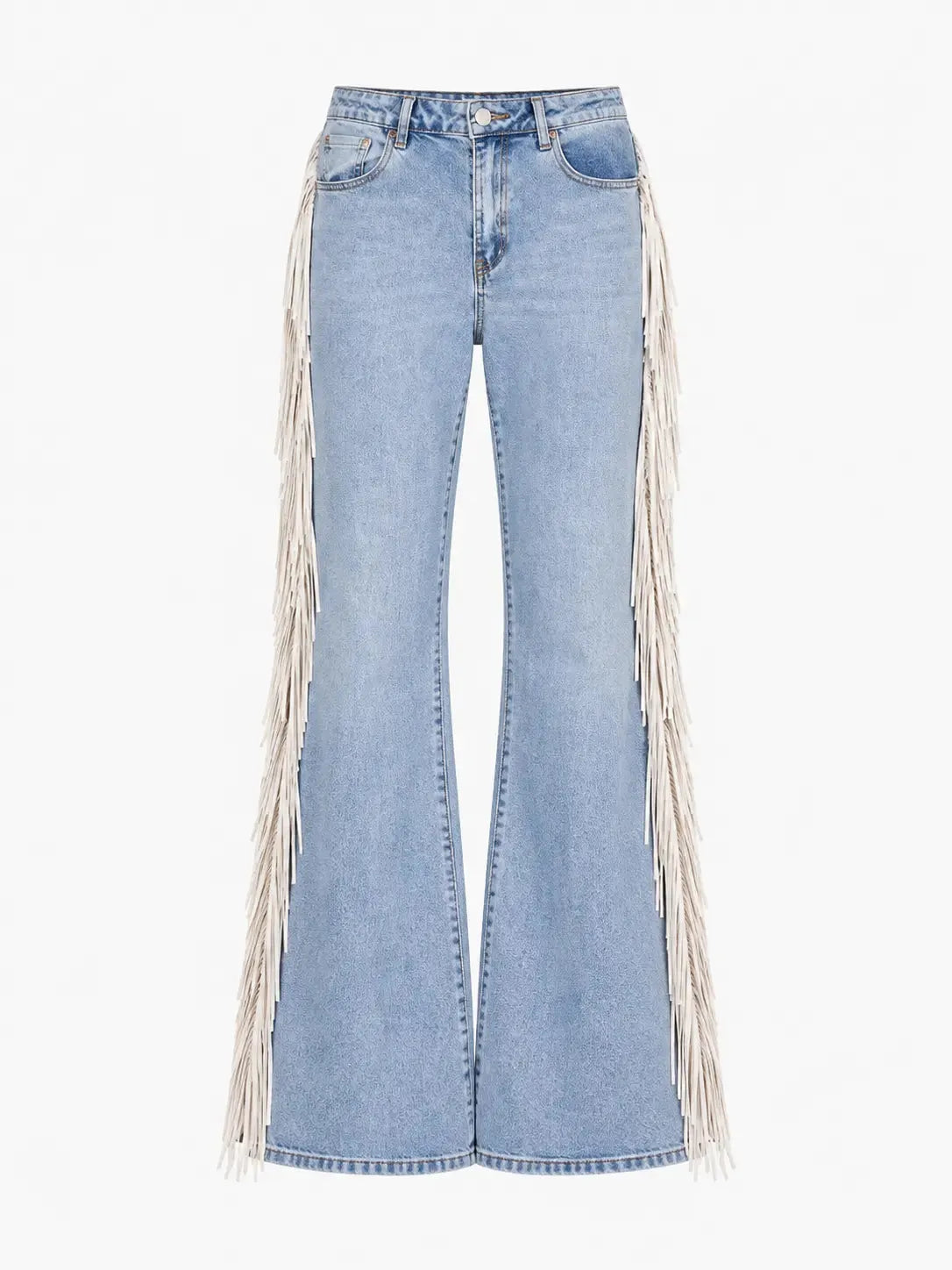 Western Fringe Flare Jeans