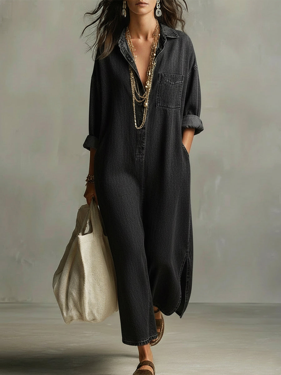 Chic Dress in denim, Unbeatable Price