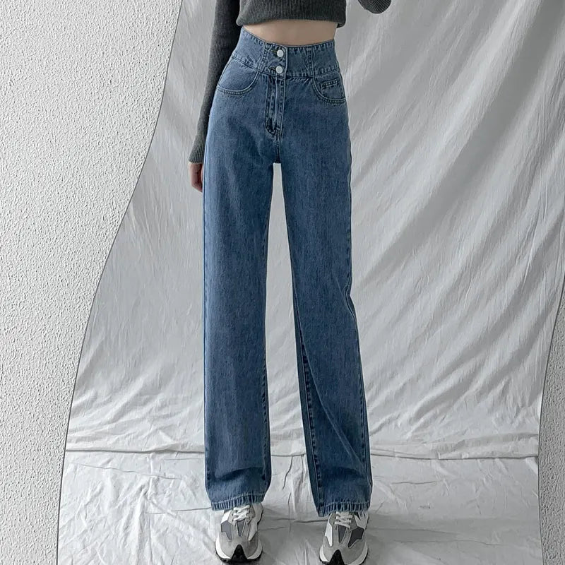 Casual Fashion Straight Leg Jeans