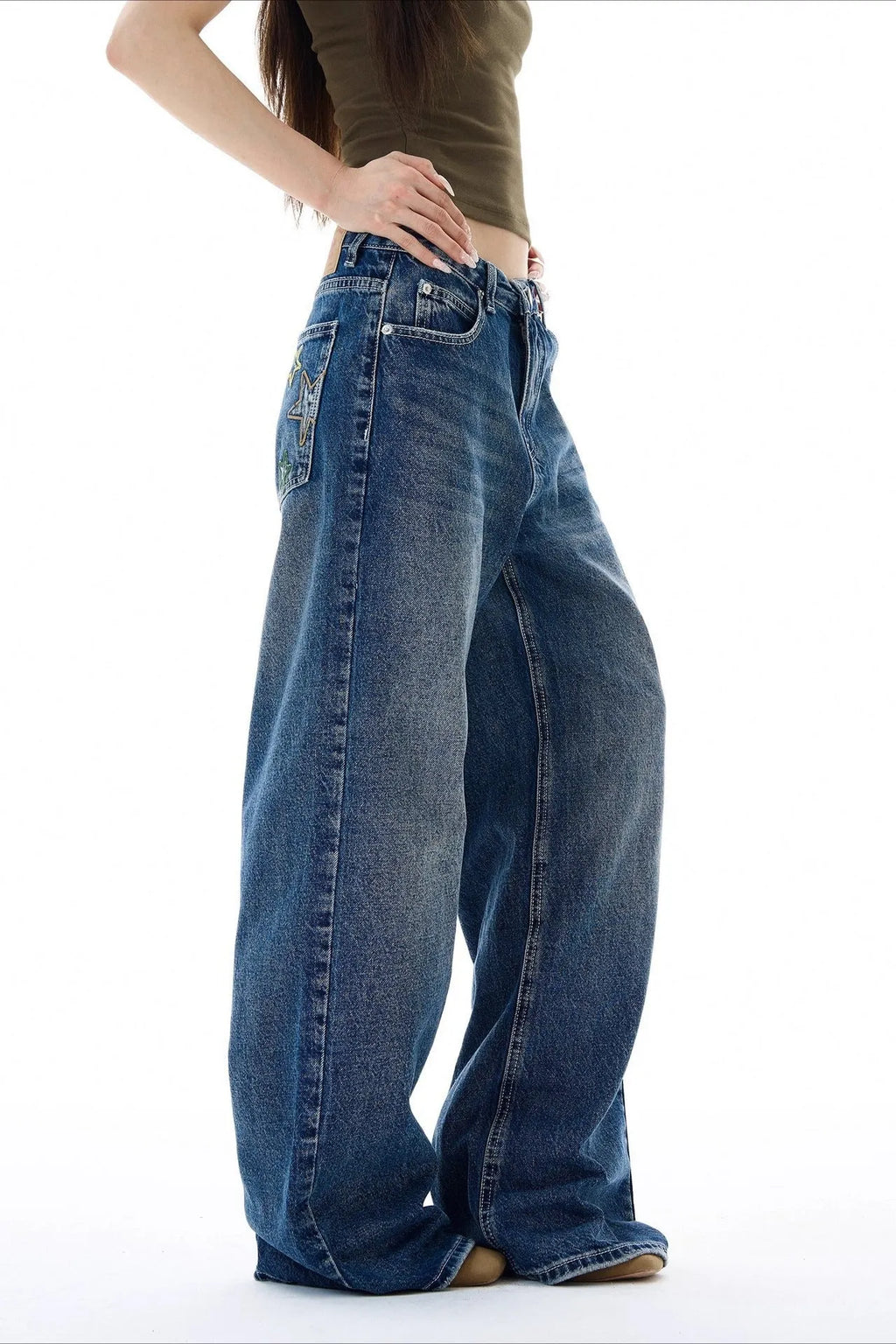 Street Style Straight Jeans