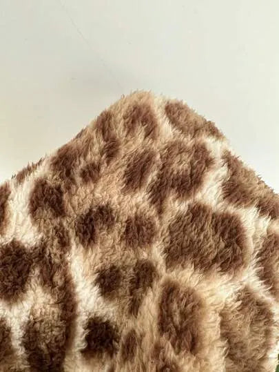 Double-Sided Arctic Print Leopard Hooded Pajama Set
