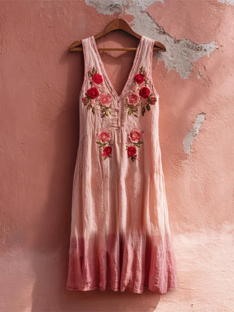 Midi Dress That Flatters – Boho & linen