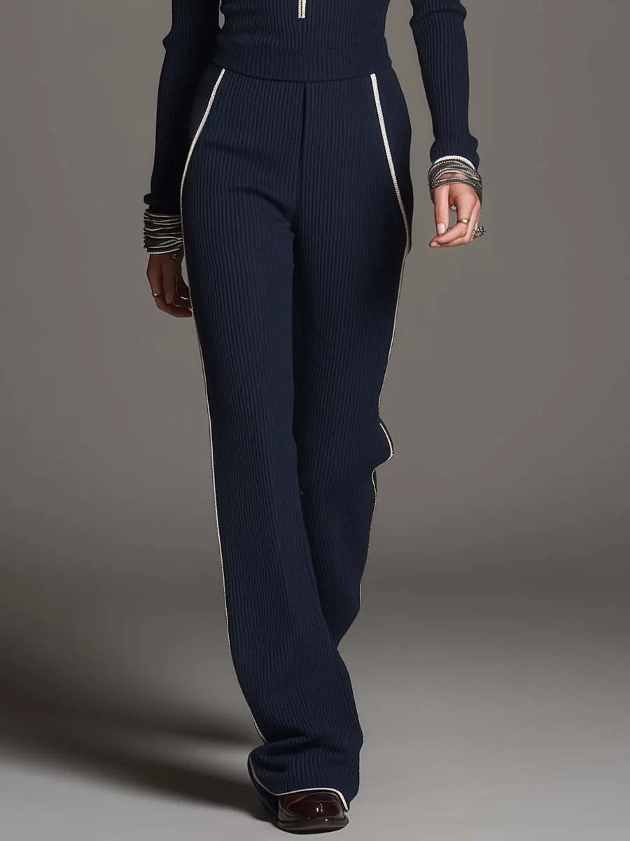 Pants with soft knit – Designer Aesthetic