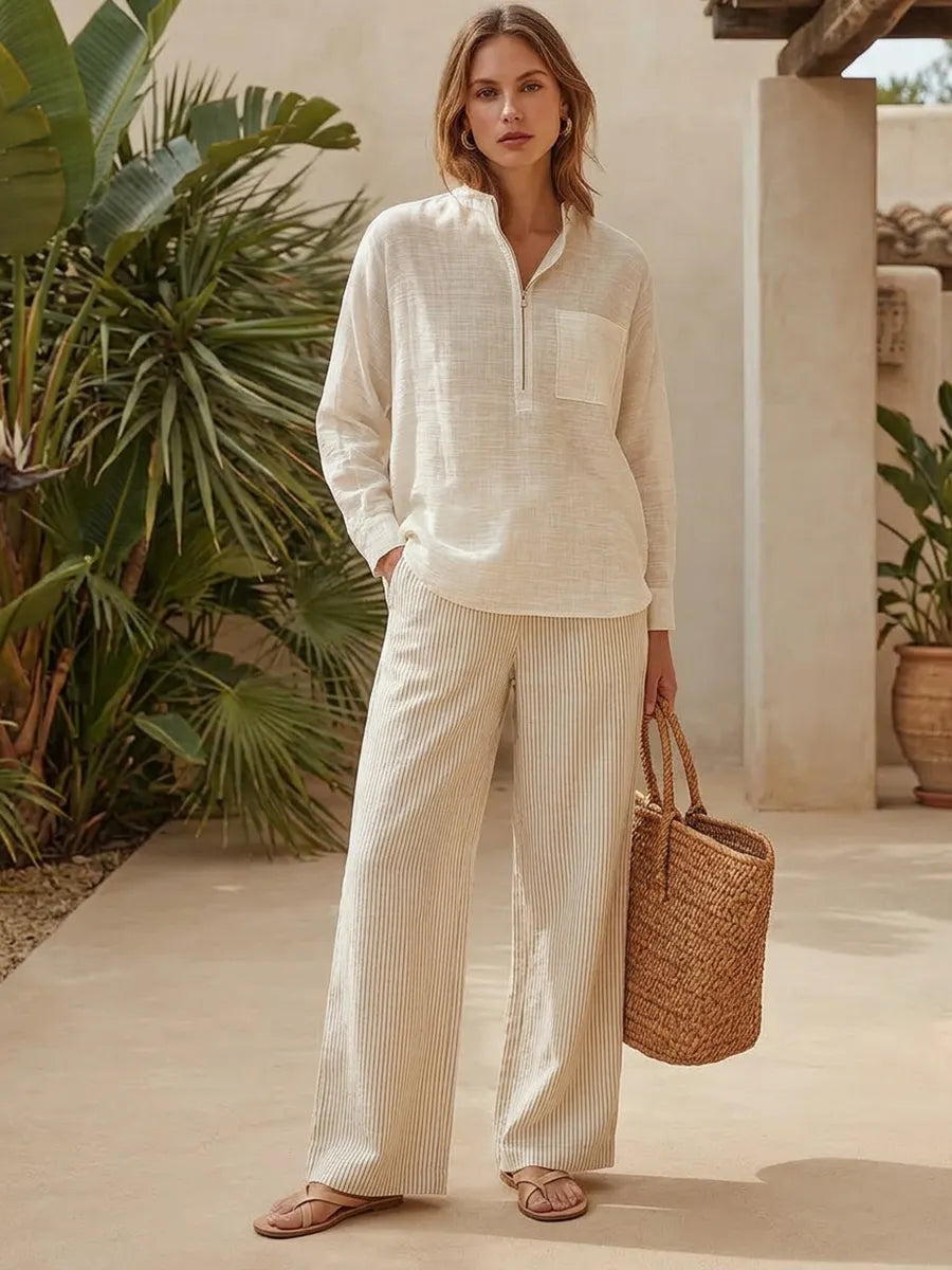 Chic Top in linen, Smart Price