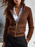 Retro Casual Stand-up Collar Sherpa Jacket