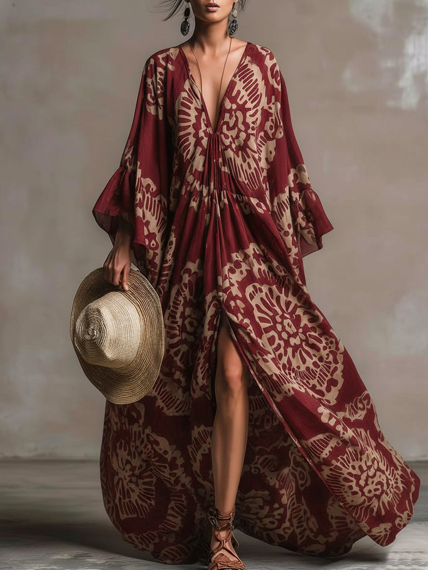 Retro Maxi Dress in premium, Affordable Luxury