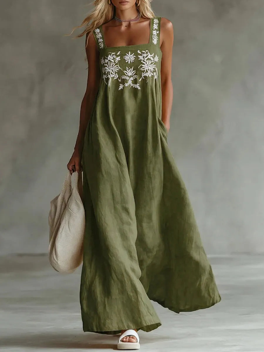 Dress with linen – Premium Look