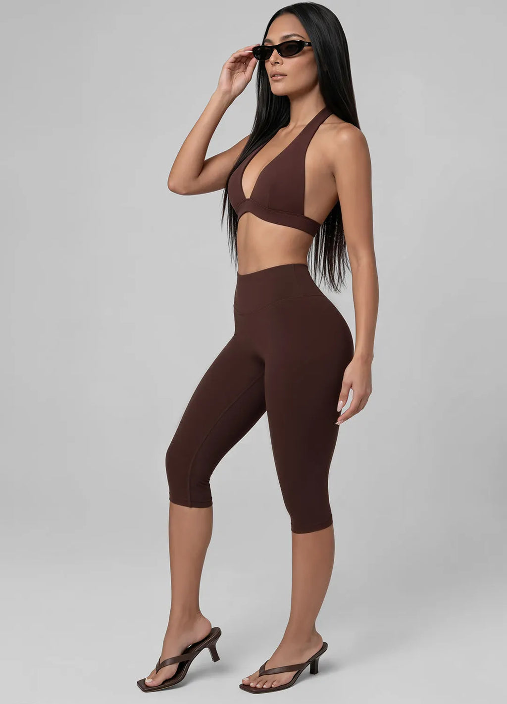 Flattering High-Waisted Sculpt Capri Leggings