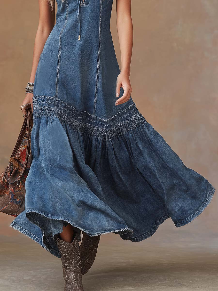 Maxi Dress That Flatters – Vintage & denim