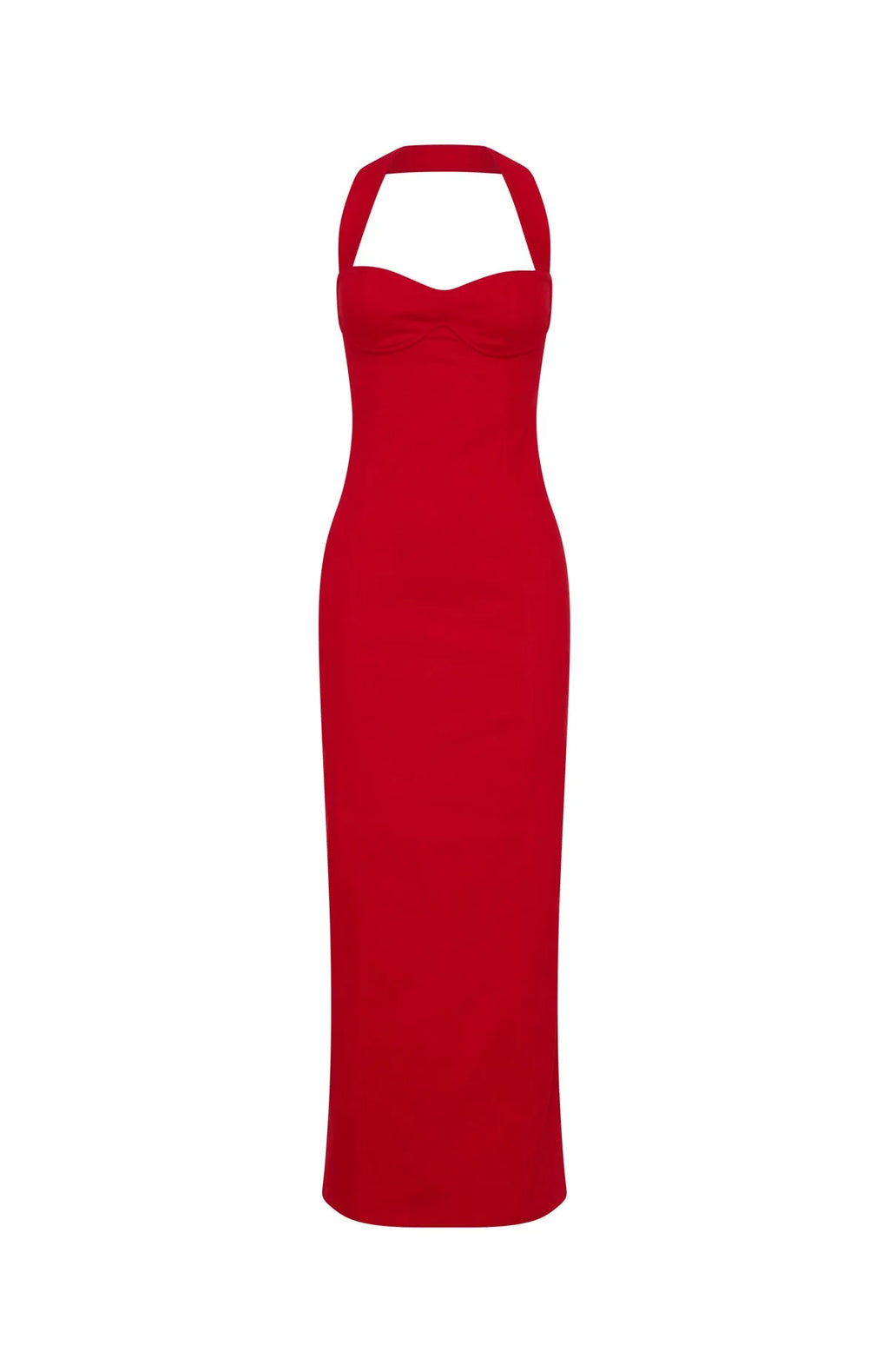 Crimson Gala Maxi Dress