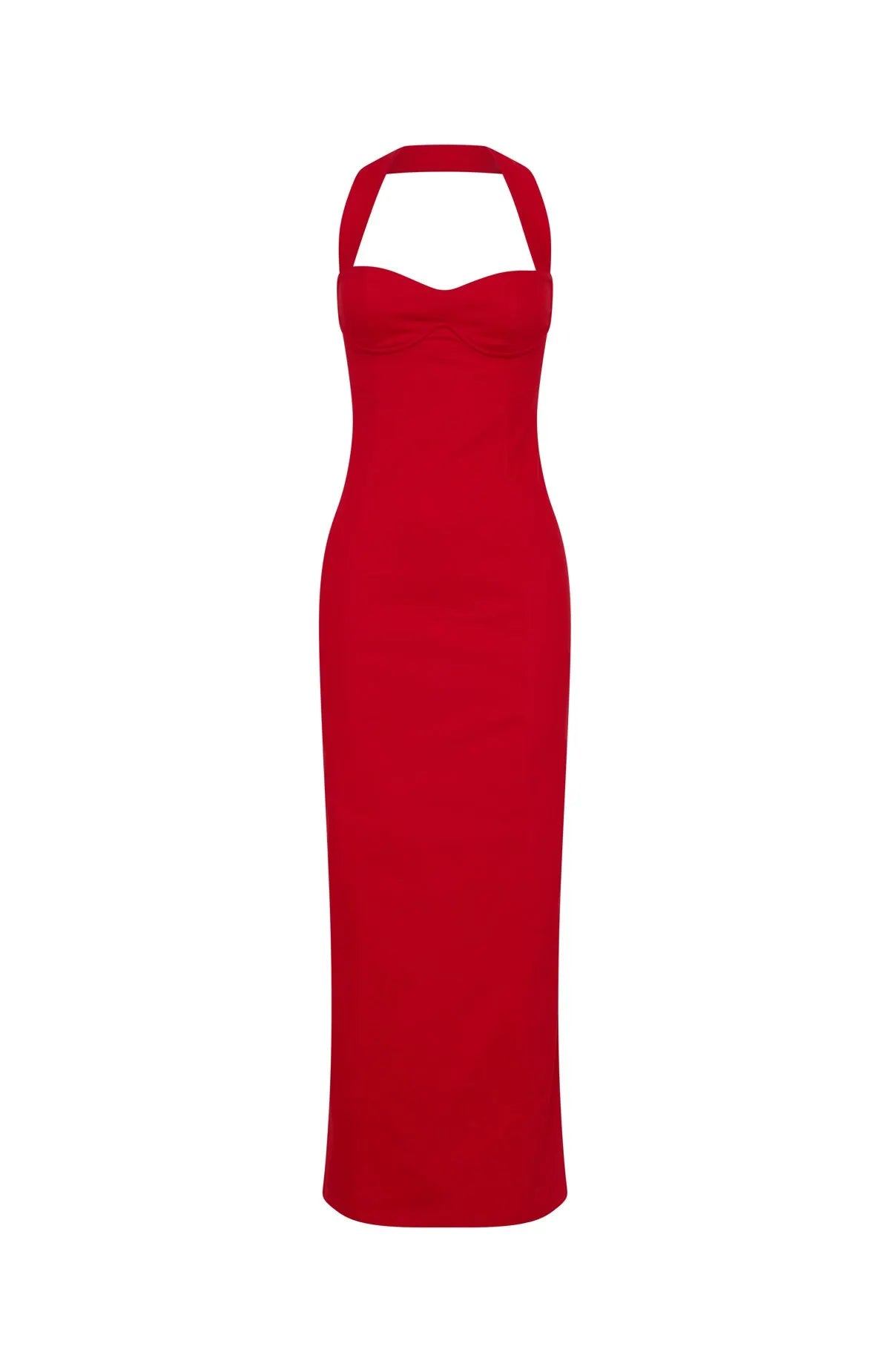 Crimson Gala Maxi Dress