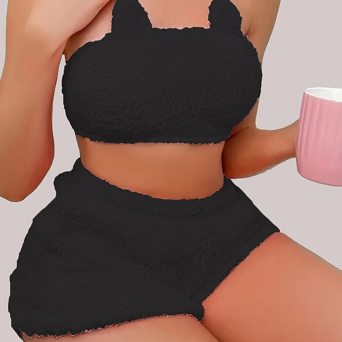 Women's Strapless Tank Top & Shorts Nightwear