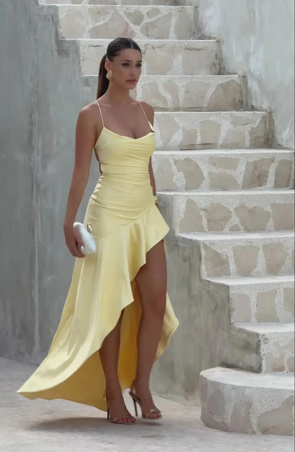Samira Lemon Maxi Dress