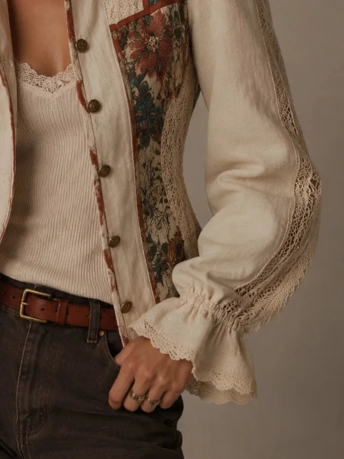 Jacket with lace – Affordable Luxury