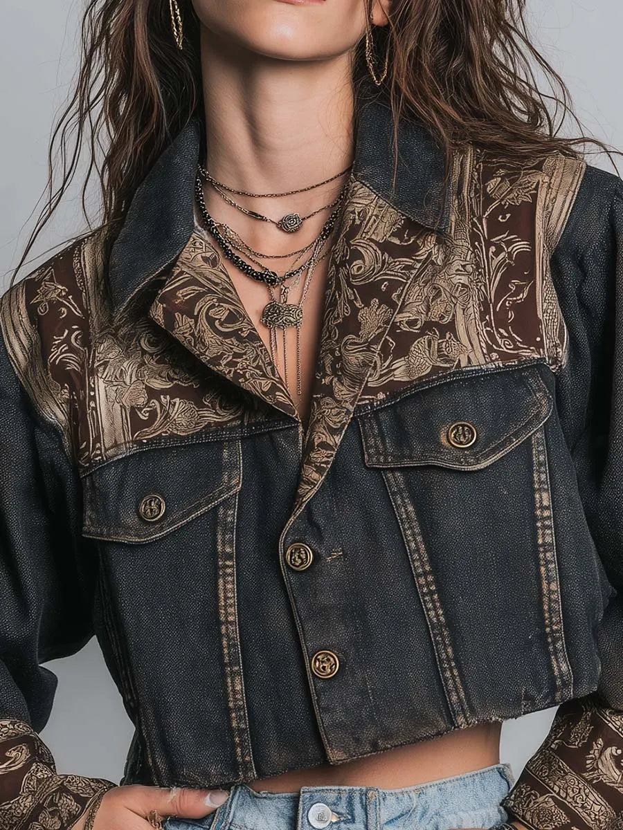 Jacket with denim – Premium Look