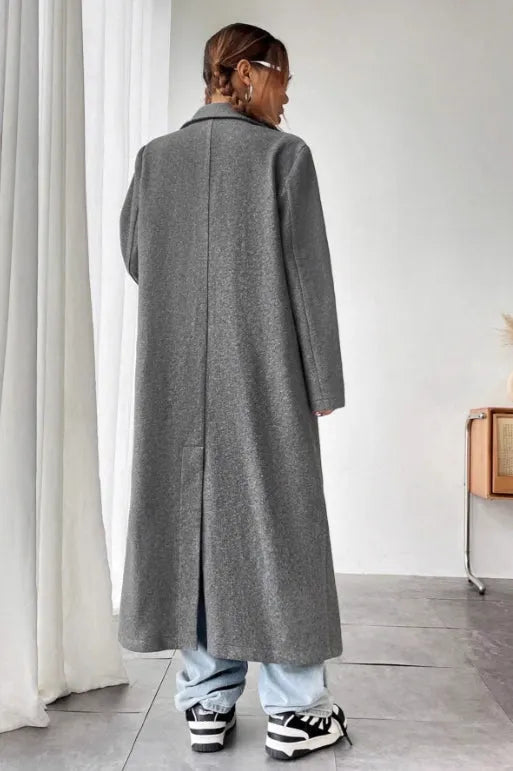Minimalist Wool Duster Coat