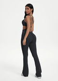 Scrunch-Back Flare Leggings