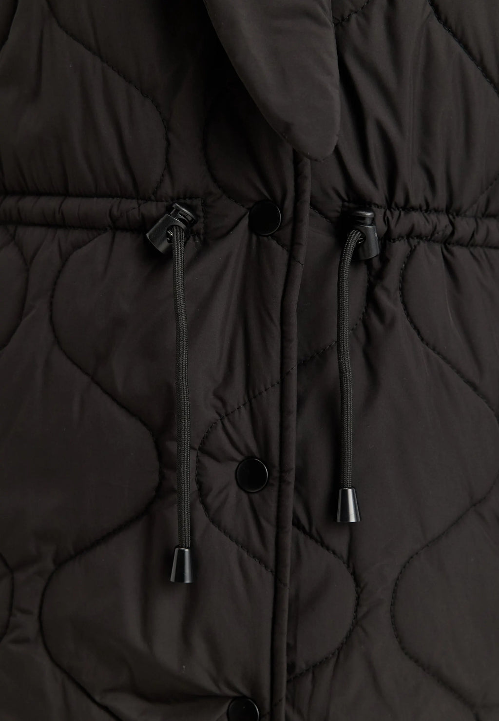 Scarf Quilted Short Jacket