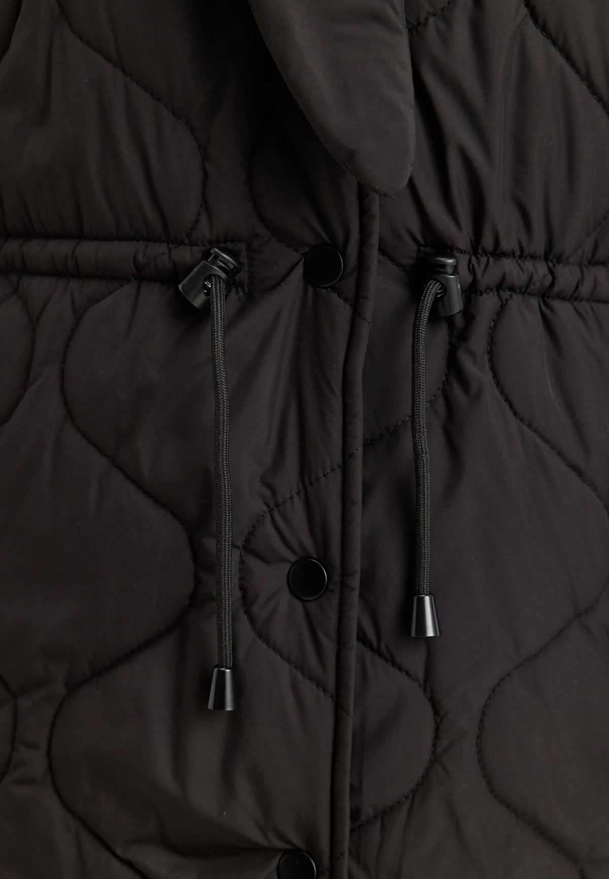 Scarf Quilted Short Jacket
