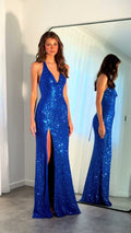 royal-blue-sequin-gown-halter-deep-v-maxi-dress-with-high-slit