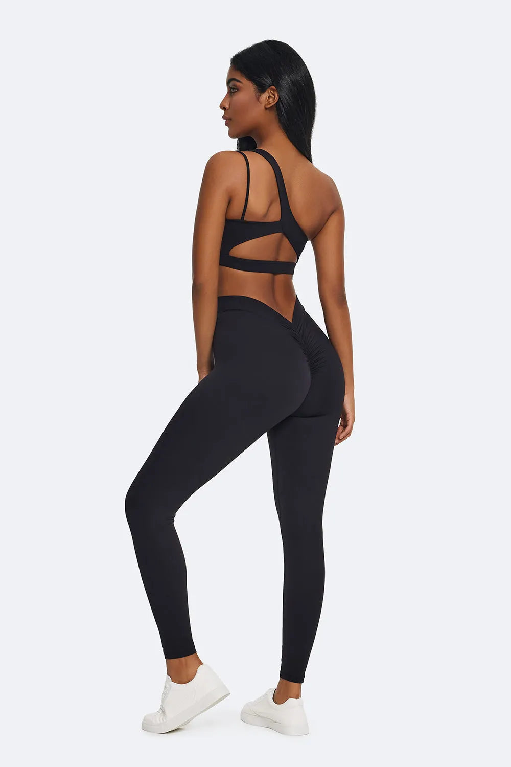 Sculpting Ruched High-Waisted Leggings