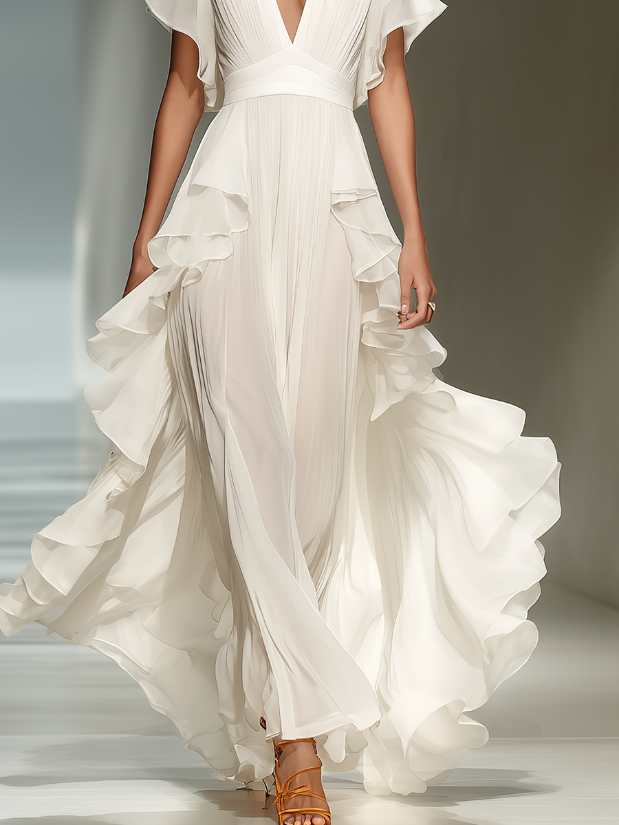 Maxi Dress with chiffon – Affordable Luxury
