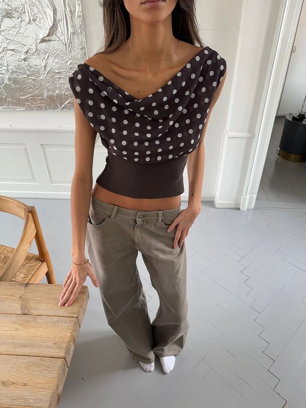 Kimmie Polka Dot Top