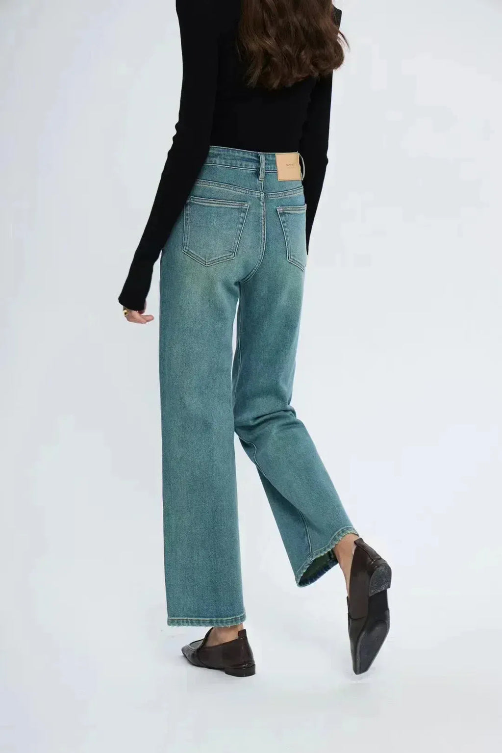 Straight Leg Denim Pant New Korean Straight Woman Female Spring Jean