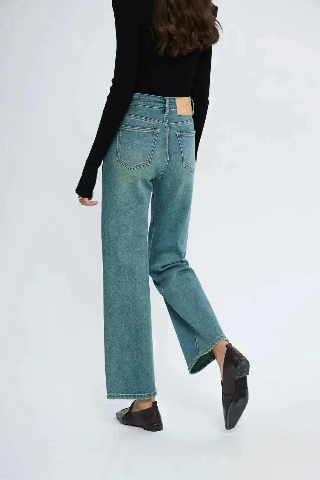 Straight Leg Denim Pant New Korean Straight Woman Female Spring Jean